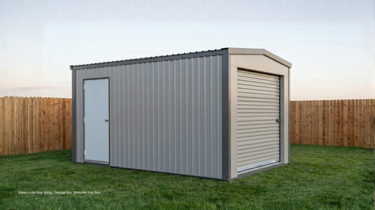 Roll-Up Door + Swing Door - Ash Gray/Charcoal (Workshop)